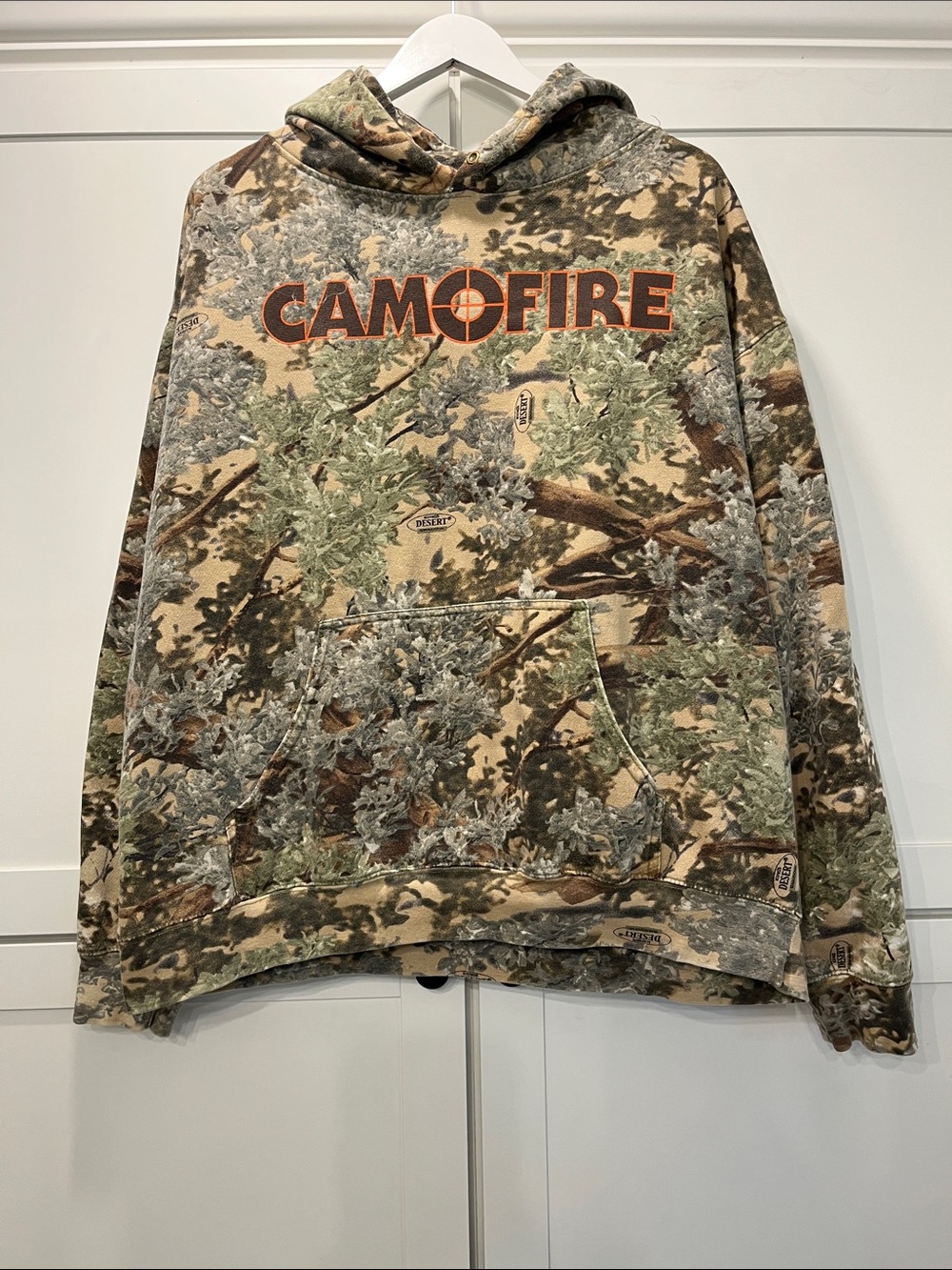 Camofire Men's Hoodie Sweatshirt - Kings Desert Shadow Camo